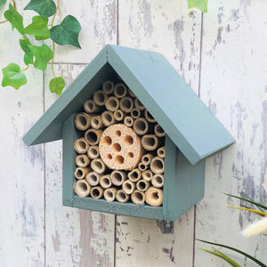Mason Bee House, Single Tier, in 'Wild Thyme'. Can be personalised.