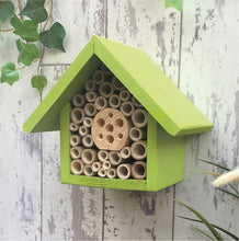 Bee Hotel, Insect House, Wildlife House, in Sunny Lime. Single Tier. Can be personalised