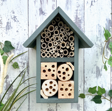 Insect and Bee Hotel, Wildlife House in Wild Thyme. Can be personalised.