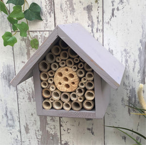Mason Bee House, Single Tier, in 'Muted Clay'. Can be personalised.