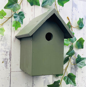 Bird Box, Dark Green. Can be personalised.